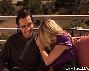 Big Tits Blonde Wife Goes Wild in Swinger Group Action