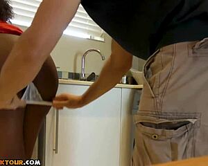 Hardcore sex tape of African housewife's big cock banging