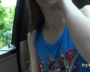 Classy nympho gets her pussy nailed while sucking