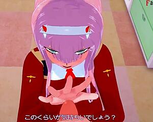 Zero Two has hard sex in free POV Darling in the Franxx full fantasy