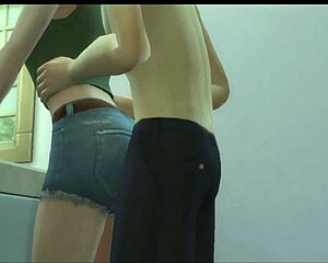 Stepsiblings Fuck Hard Behind Stepmom!