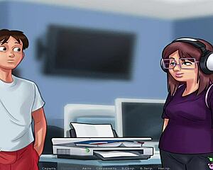 In Summertime Saga, SHE TEACHES you FRENCH in episode 1 to 35.