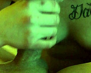 Cock sucking in provocative amateur scene