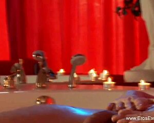 sensual gay body touching