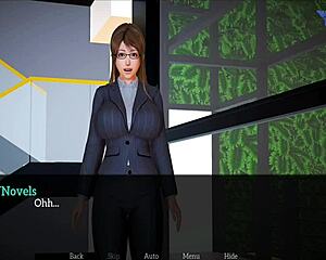 in my new family, the stepmom rides me cowgirl style with her big tits bouncing