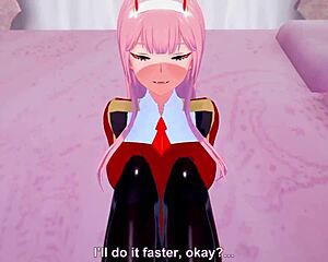 Zero Two has hard sex in free POV Darling in the Franxx full fantasy