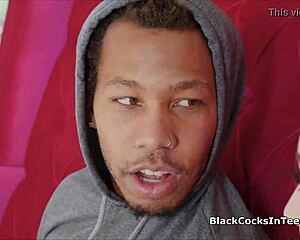 pawg gives amazing blowjob to writer's big black cock.