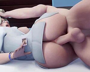 overwatch nsfw animation with suggestive cartoon anime hentai scenes