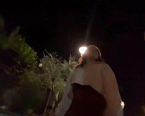 A young gay teen searches for a public outdoor spot to perform a blowjob.