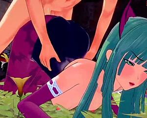 Morrigan Gets Fucked Hard In 3D Cartoon Halloween Fantasy With Sheer Outfit And Anime Hentai Action