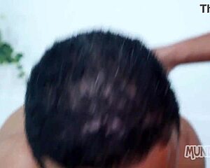 started in bedroom, ended in shower with big cocks?