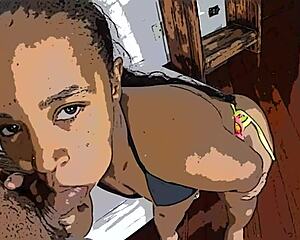 Anazinha is a small girl who is evil and enjoys rough anal sex in this cartoon