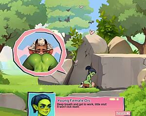 Horny Nature Young Female Orc Face-Sitting a Lucky Boy in Wild Game Review