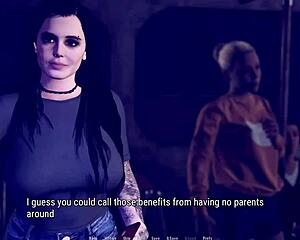 Milf in corset and fishnets gives rough blowjob doggystyle in public toilet