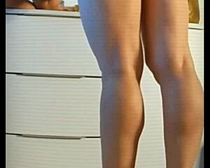 Hot hotel clerk flirts with hidden cam girl next door