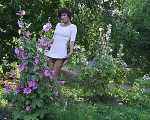 Metart's charming girl, Suzanna, strips outside