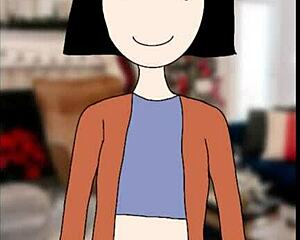 Christmas visitor arrives at the house