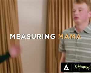 Stepson's forbidden desire for his busty mom's friend unfolds