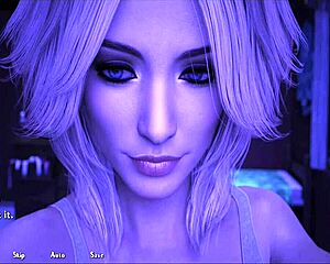 in the cartoon anime hentai, big tits girl encounters monster cock.