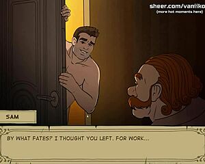 I saw my wife get creampied, almost catched by her cuckold husband.