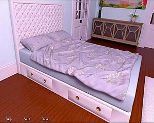 in the cartoon anime hentai, big tits girl encounters monster cock.