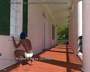 in the cartoon anime hentai, big tits girl encounters monster cock.