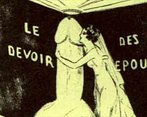 Vintage erotic illustration unfolds a steamy hidden story in art