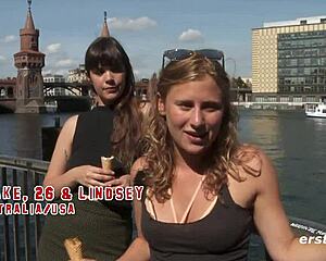 Blake and Lindsey self pleasure with ice cream before having sex with each other