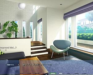 in akumeru family yunagi route, feeling up stepsis with big tits during massage by the mirror