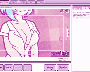 Camgirl masturbates while staring at exposed big tits