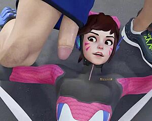 D.Va Becomes a Personal Trainer in 3D Cartoon