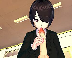 Wow, female boss trains employee in wild 3D hentai action!