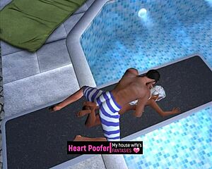 Scene Taken At The Public Swimming Pool On Jumping Board Part 2