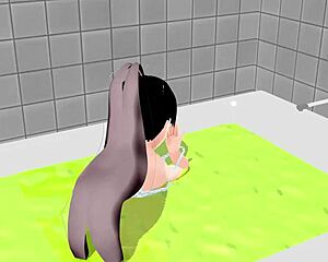 Koko strips fully naked in bath 😍