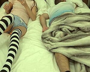 Took my stepdad's phone to masturbate next to him in bed, she says.