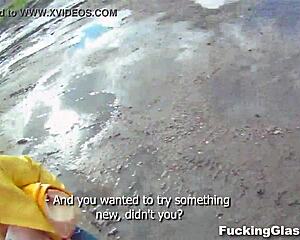 Damn! Emma in Glasses Fucked Hard on Construction Site!