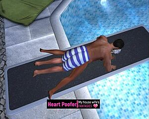 Scene Taken At The Public Swimming Pool On Jumping Board Part 2