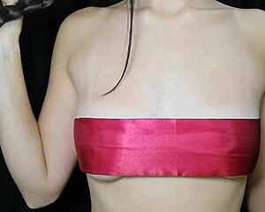 Teen Explores Nipple Play in Sensual Fetish Session
