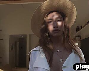 Beautiful Teen Model Rips Clothes, Shows Tits