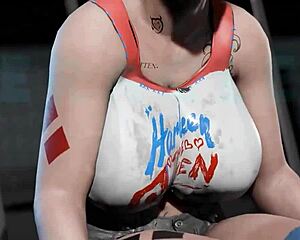 Harley’s Massive Tits and Ass Bounce Wildly on a Monster Cock in 3D Cartoon Action. Insane Anime Scene Unfolds with Raw Power.
