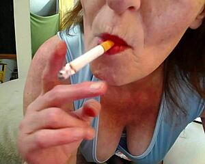 Steamy self-love journey with smoking hot blue eyes