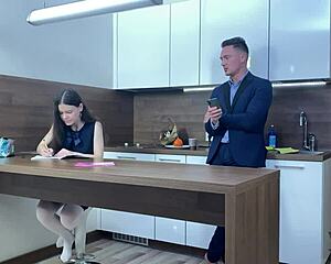 Stepsister caught with dildo takes cum in tight ass