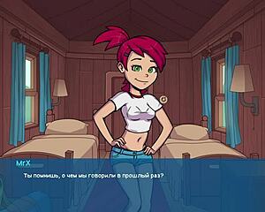 Anime Girl Licks Big Ass in Cartoon Masturbation Scene