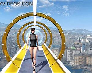 Cute brunette in Fallout 4 fashion 206