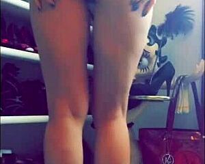 Milf flashing panties and getting anal fucked outdoors!