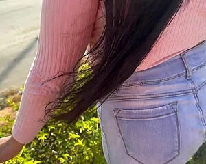 Young 18+ Petite European Gets Anal Sex on Christmas