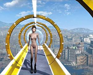 Cute brunette in Fallout 4 fashion 206