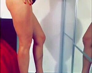 Milf flashing panties and getting anal fucked outdoors!