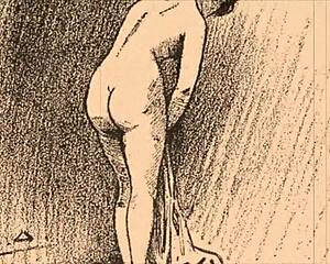 Back in the day, vintage erotic drawings told steamy stories.