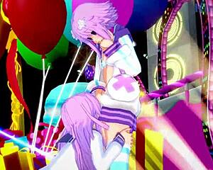 i’m obsessed with neptune and nepgear’s wild lesbian and futanari sex